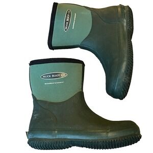 Muck Boot Co Waterproof Scrub Wellingon Boots Mid Green Womens 7-7.5